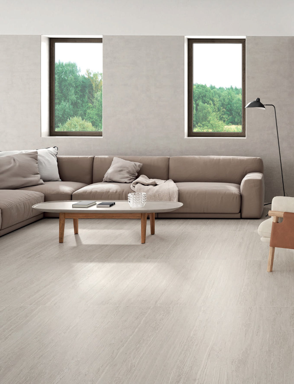 Travertine Silver Porțelanat