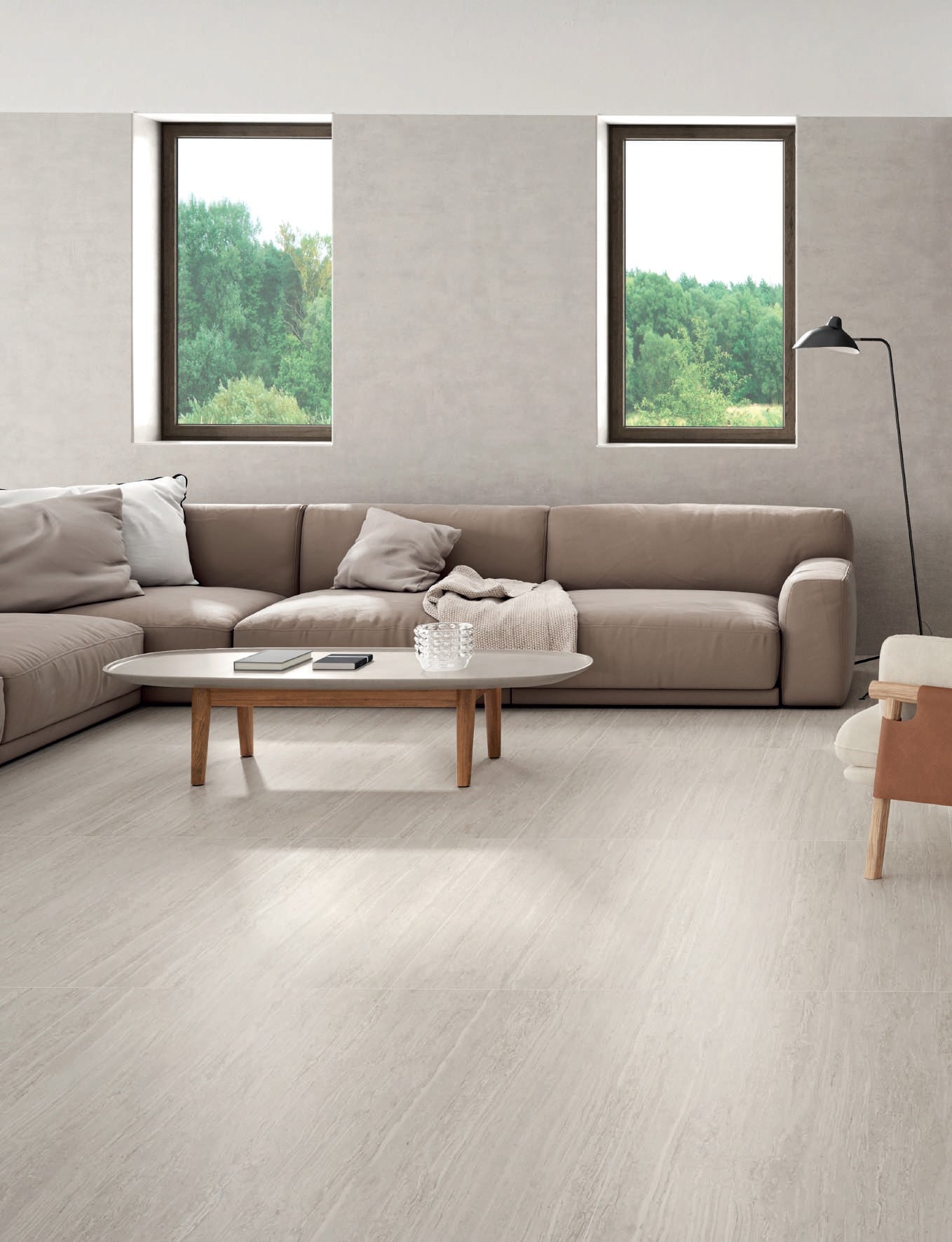 Travertine Silver Porțelanat